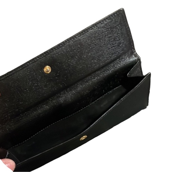 Gucci Limited Edition Horsebit Clasp Black Bifold Long Wallet Host Pick - Picture 4 of 13